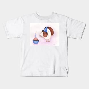 Guinea Pig and Birthday Cake Kids T-Shirt